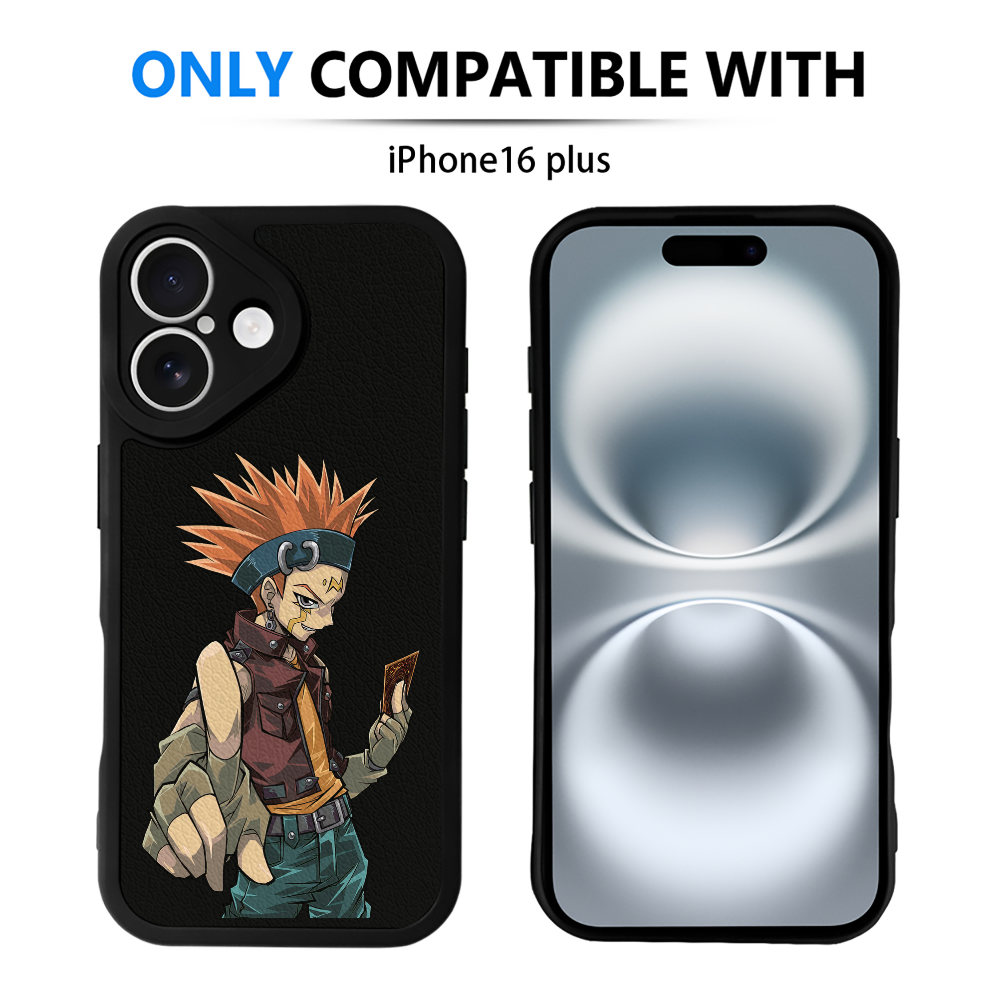遊☆戯☆王 Yu-Gi-Oh! 【iPhone 16シリーズ対応】シリコンスマホケース（レザー調） 材質：シリコン
